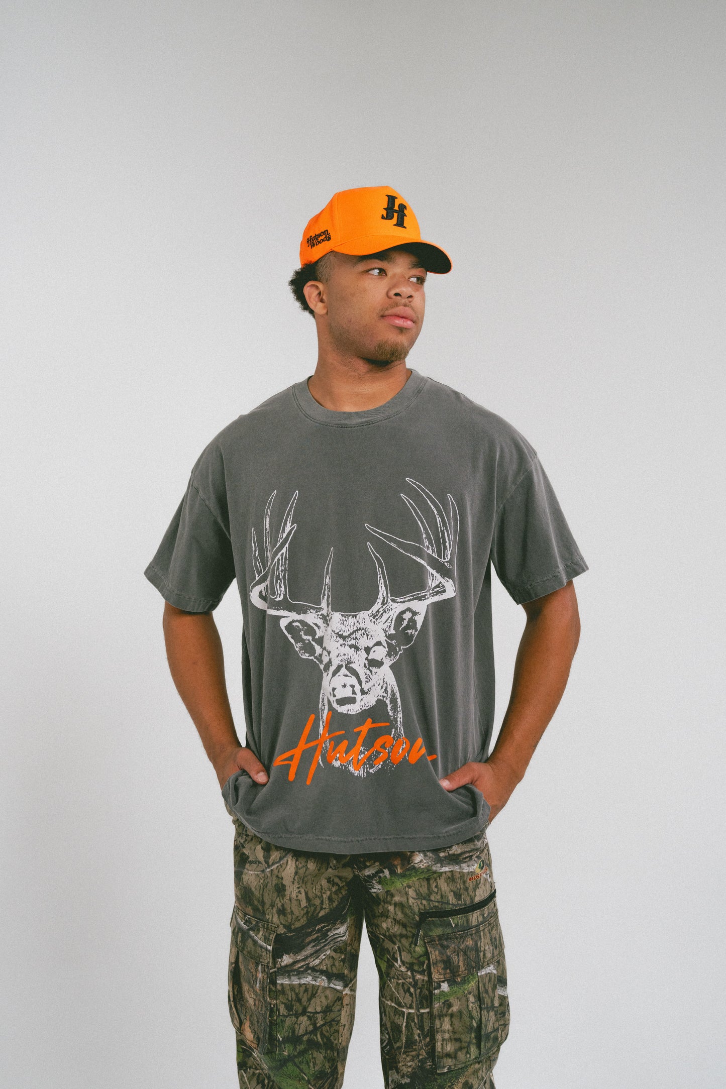 Charcoal Buck Tee