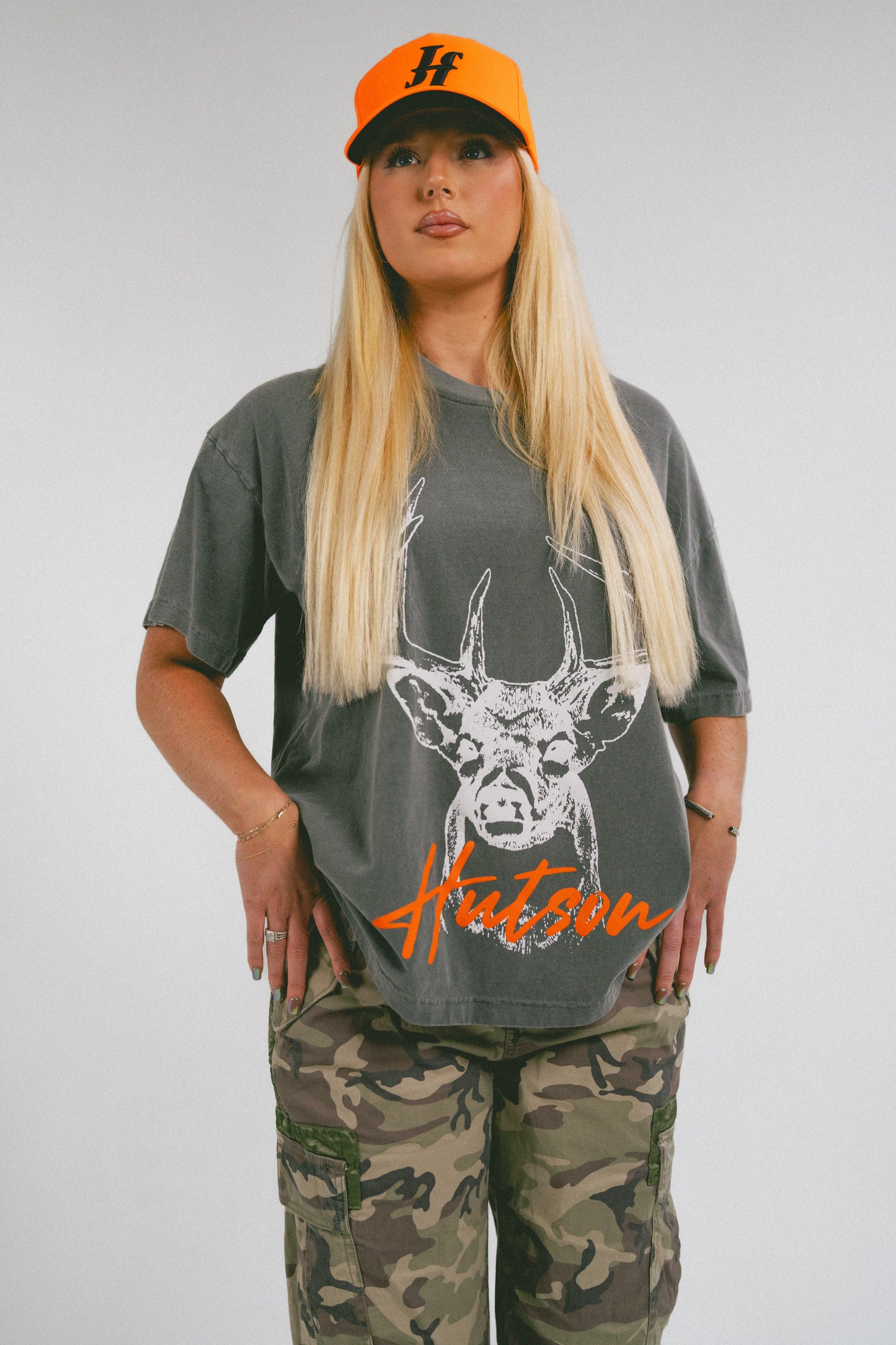 Charcoal Buck Tee