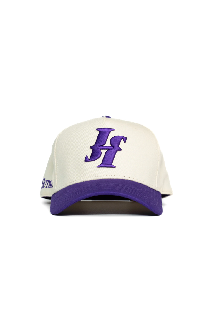 Purple/Natural H Cap